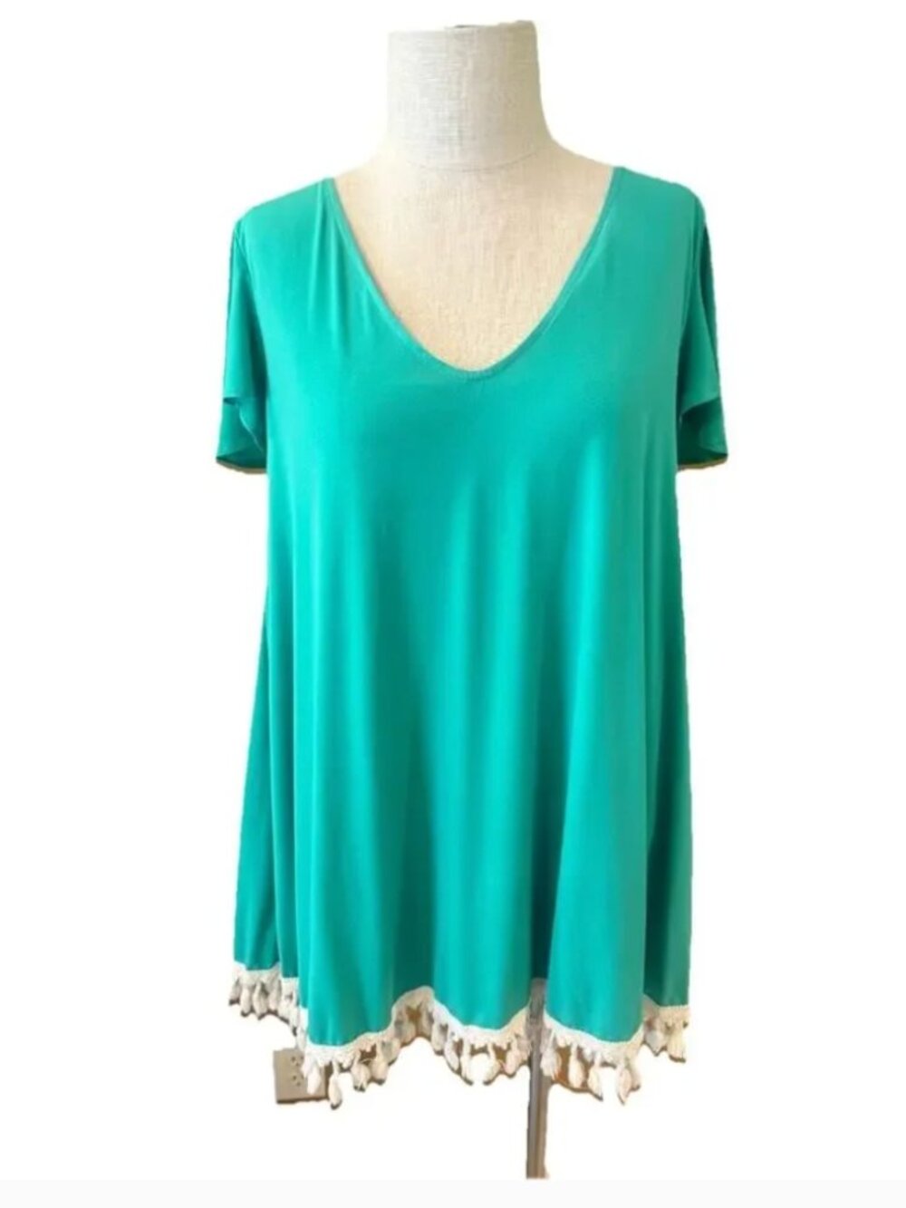 Judith March Swing Dress with Tassels Size M